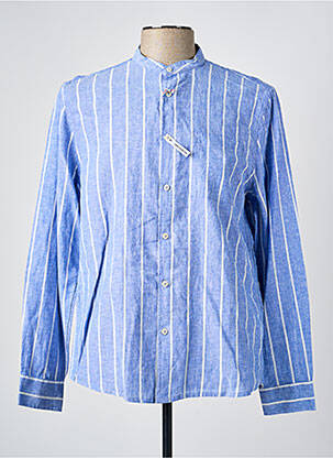 Chemise manches longues coupe droite bleu fonce SORBINO homme