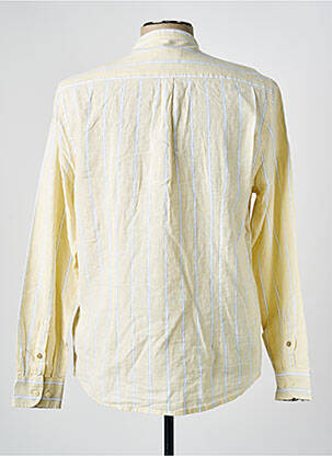 Chemise manches longues coupe droite jaune SORBINO homme