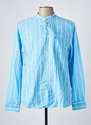 Chemise manches longues coupe droite bleu clair SORBINO homme