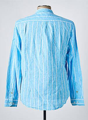 Chemise manches longues coupe droite bleu clair SORBINO homme