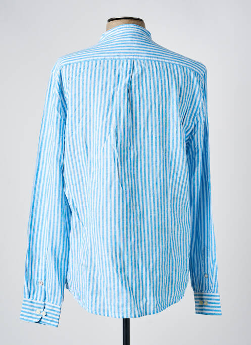 Chemise manches longues imprimé rayures bleu SORBINO homme