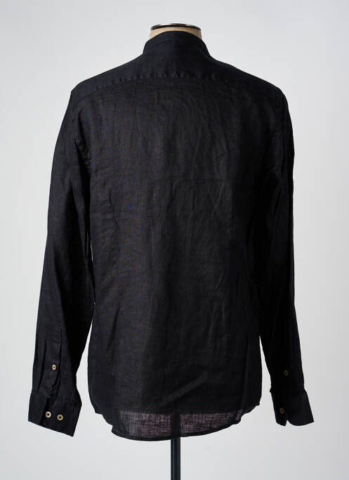 Chemise manches longues imprimé rayures noir SORBINO homme