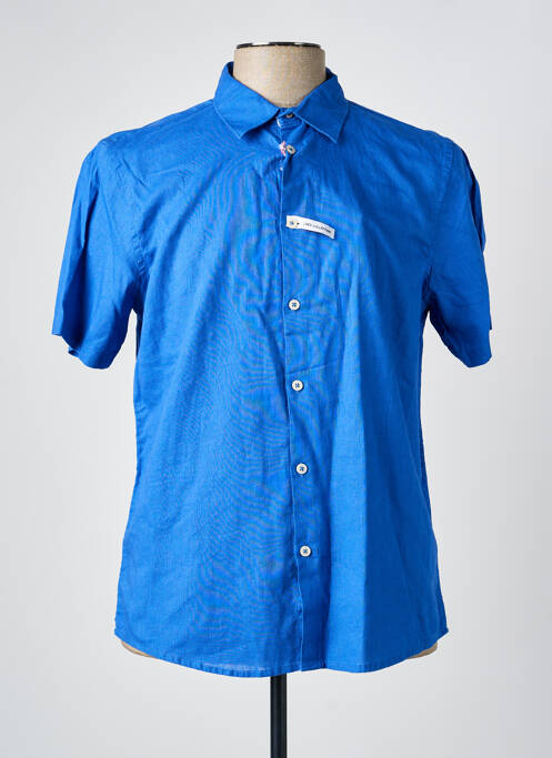 Chemise manches courtes coupe droite bleu SORBINO homme