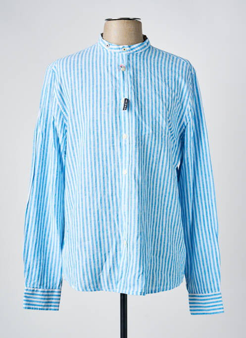 Chemise manches longues bleu SORBINO homme