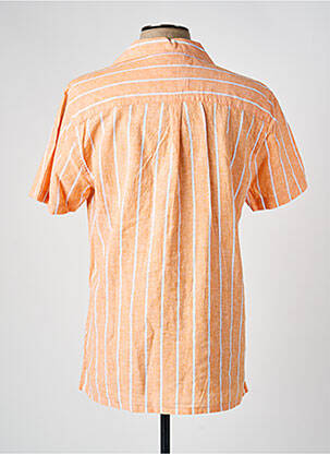 Chemise manches courtes col tailleur orange SORBINO homme
