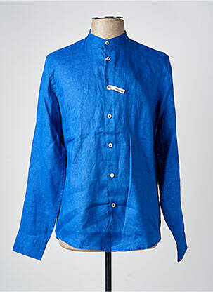 Chemise manches longues coupe cintrée bleu SORBINO homme