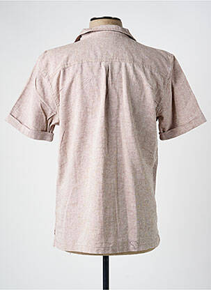 Chemise manches courtes col tailleur marron SORBINO homme