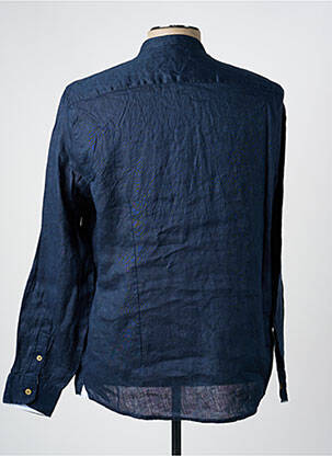 Chemise manches longues coupe cintrée bleu SORBINO homme