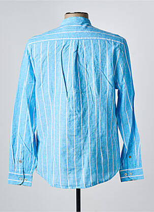 Chemise manches longues coupe cintrée bleu SORBINO homme