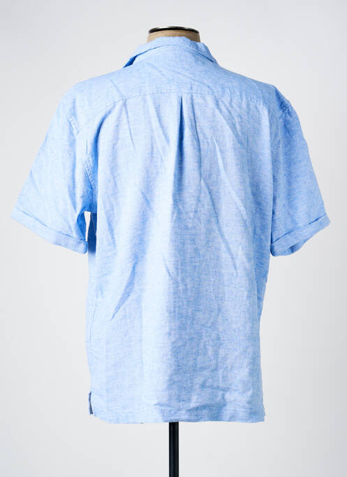 Chemise manches courtes col tailleur bleu clair SORBINO homme