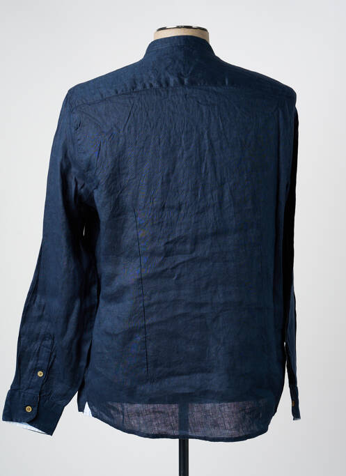 Chemise manches longues coupe cintrée bleu SORBINO homme