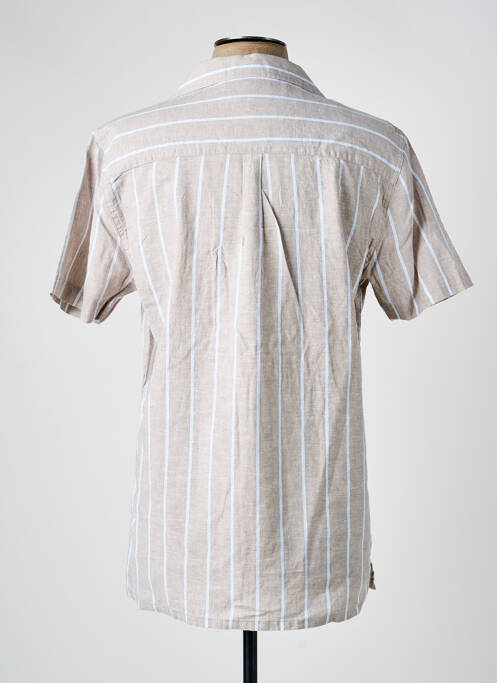 Chemise manches courtes beige SORBINO homme