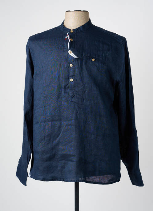 Chemise manches longues bleu SORBINO homme
