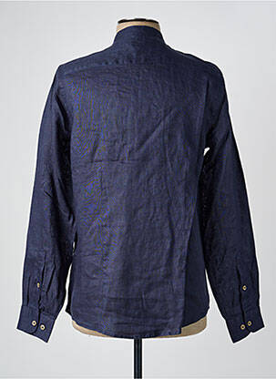 Chemise manches longues poignets boutonnés bleu SORBINO homme