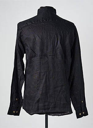 Chemise manches longues poignets boutonnés noir SORBINO homme