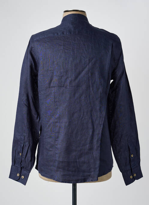 Chemise manches longues poignets boutonnés bleu SORBINO homme