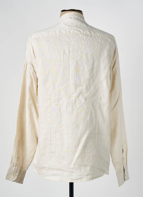 Chemise manches longues poignets boutonnés beige SORBINO homme