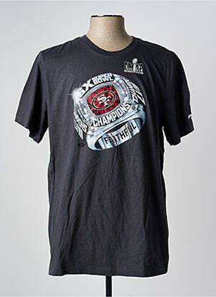 T-shirt coupe droite manches courtes gris NIKE homme