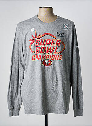 T-shirt coupe droite manches longues gris NIKE homme