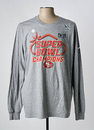 T-shirt coupe droite manches longues gris NIKE homme