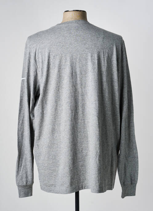 T-shirt coupe droite manches longues gris NIKE homme
