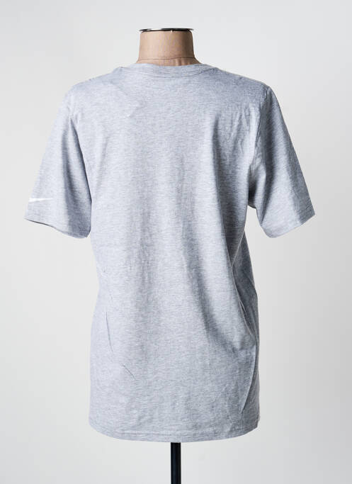 T-shirt sérigraphie floquée manches courtes gris clair NIKE femme