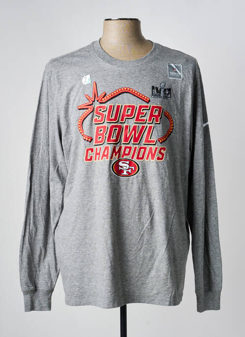 T-shirt gris NIKE homme