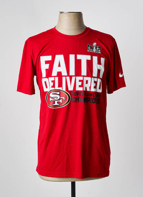 T-shirt rouge NIKE homme