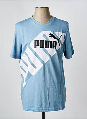 T-shirt coupe droite manches courtes bleu fonce PUMA homme