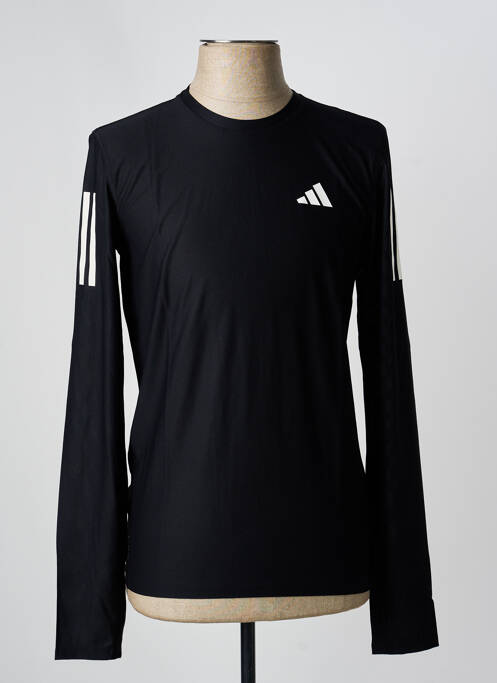 T-shirt coupe cintrée manches longues noir ADIDAS homme