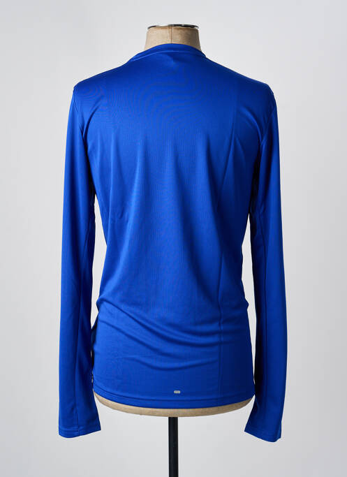 T-shirt coupe cintrée manches longues bleu ADIDAS homme