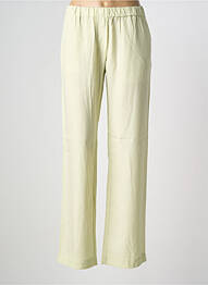 Pantalon droit tissage popeline taille normale vert SAMSOE & SAMSOE femme