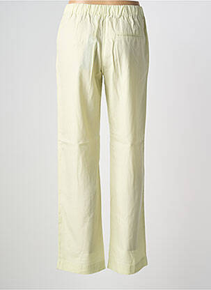 Pantalon droit tissage popeline taille normale vert SAMSOE & SAMSOE femme