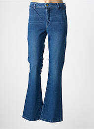 Jean coupe flare stretch taille normale bleu HAPPY femme