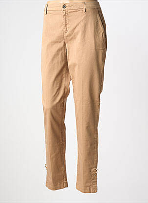 Pantalon chino tissage popeline taille normale marron LIU JO femme
