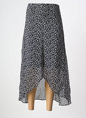 Jupe longue imprimé fantaisie noir BERENICE femme