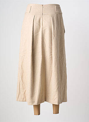 Jupe longue fermeture zippée au dos beige SOPHIE + LUCIE femme