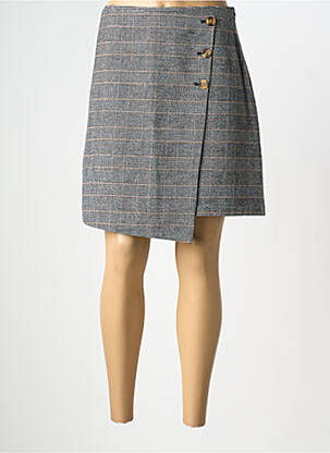 Jupe courte taille haute gris C'EST BEAU LA VIE femme