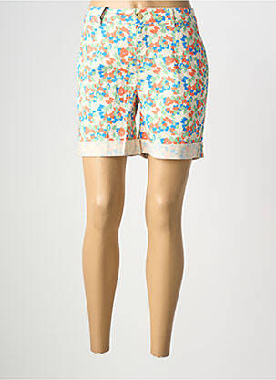 Short fermeture zippée sous rabat boutonné taille normale beige HAPPY femme