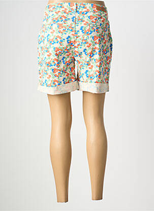 Short fermeture zippée sous rabat boutonné taille normale beige HAPPY femme