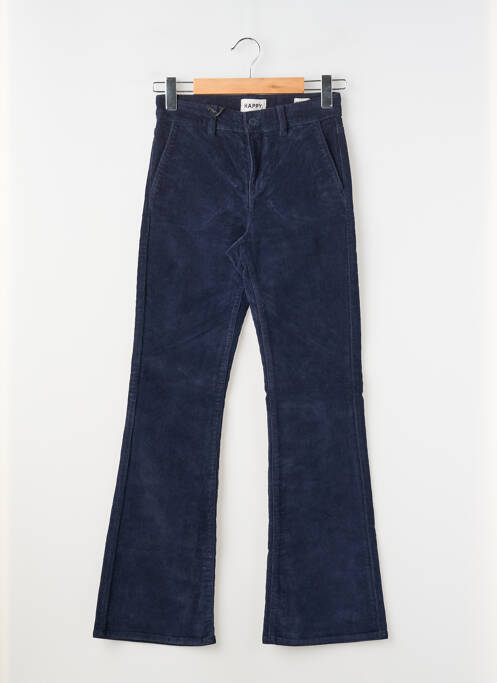 Pantalon flare stretch taille normale bleu HAPPY femme