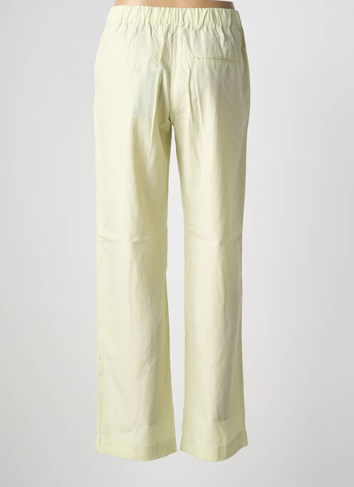 Pantalon droit tissage popeline taille normale vert SAMSOE & SAMSOE femme