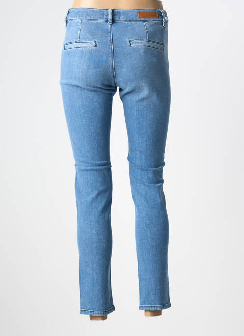 Jeans coupe slim stretch taille normale bleu HAPPY femme