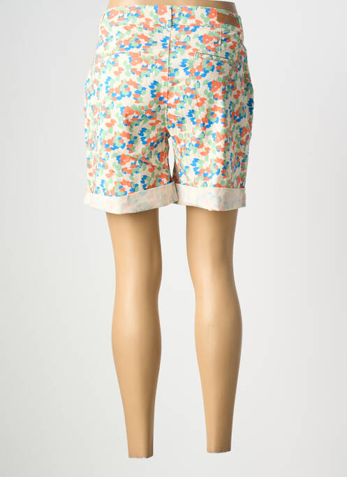 Short fermeture zippée sous rabat boutonné taille normale beige HAPPY femme