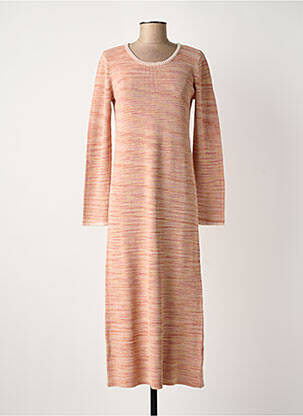 Robe longue manches longues manches longues orange NOTSHY femme