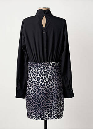 Robe courte manches longues manches longues noir GAUDI femme