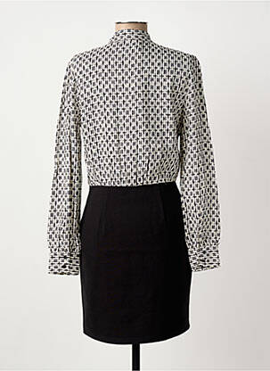 Robe courte manches longues manches longues noir GAUDI femme
