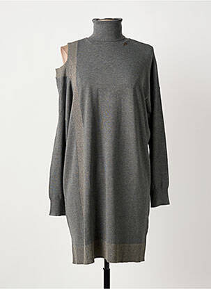 Robe pull stretch manches longues gris GAUDI femme