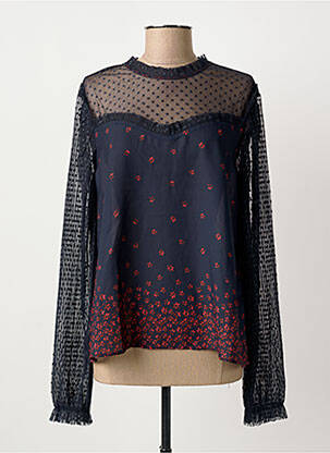 Blouse légère et transparente manches longues gris FRACOMINA femme