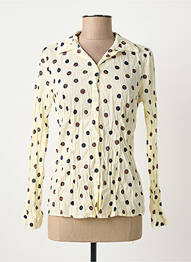 Chemisier coupe cintrée manches longues beige NICE THINGS femme